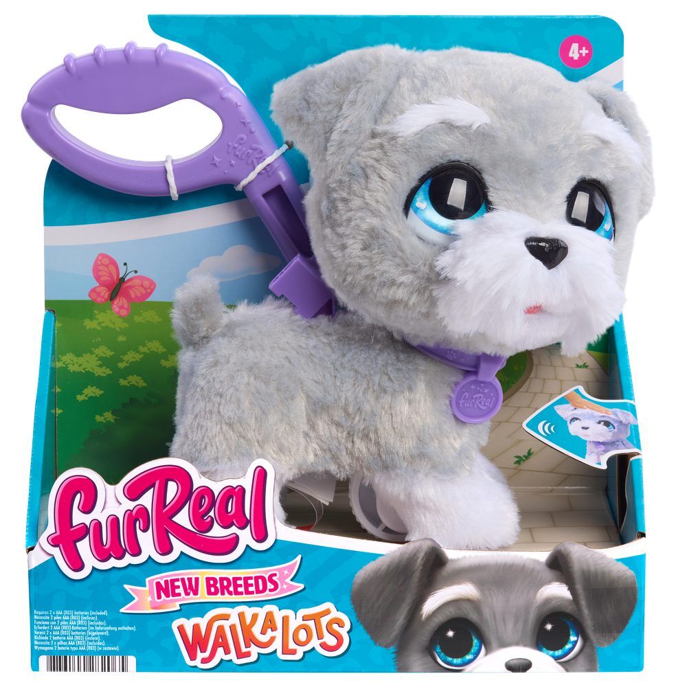 Just Play Peluche interactivo Schnauzer Walk-a-Lots FurReal