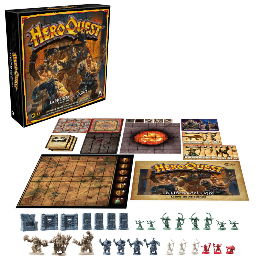 Hasbro Expansion juego mesa La Horda del Ogro Heroquest español (imagen 2 de 8)