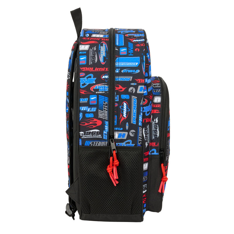 Safta Mochila Hot Wheels 42cm adaptable (imagen 3 de 3)