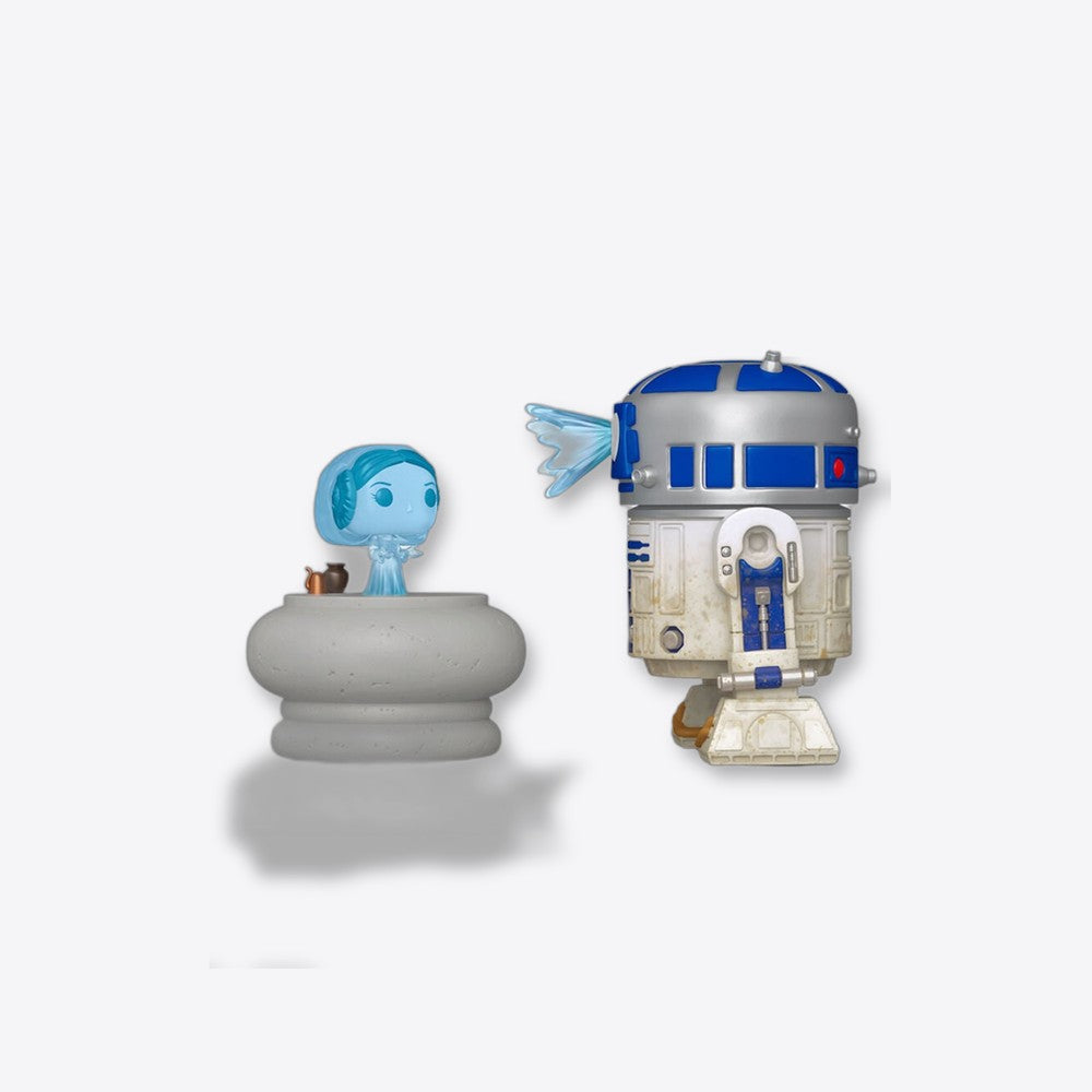 Funko Figura POP Deluxe Star Wars R2-D2 and Princess Leia Hologram (imagen 5 de 6)