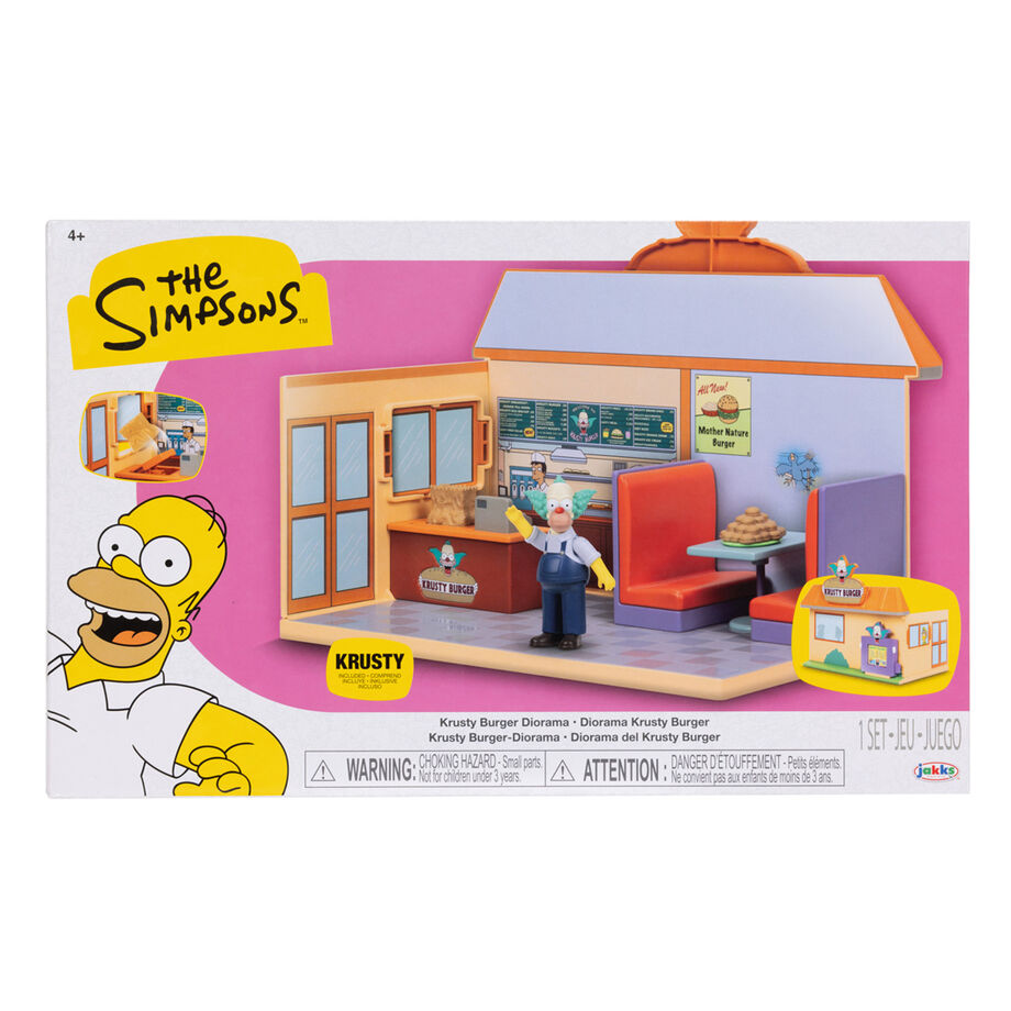 Los Simpsons Playset Burger Krusty Springfield Coleccionable