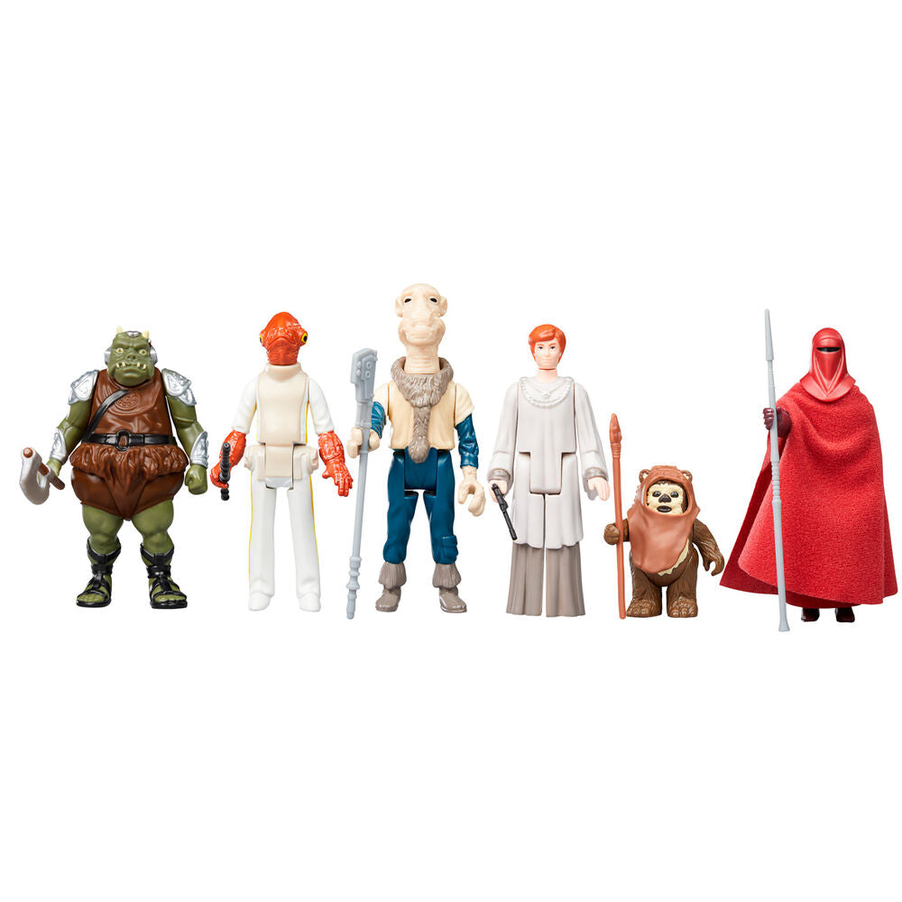 Set 6 Figuras Coleccion Rétro Star Wars - El Retorno del Jedi | Hasbro