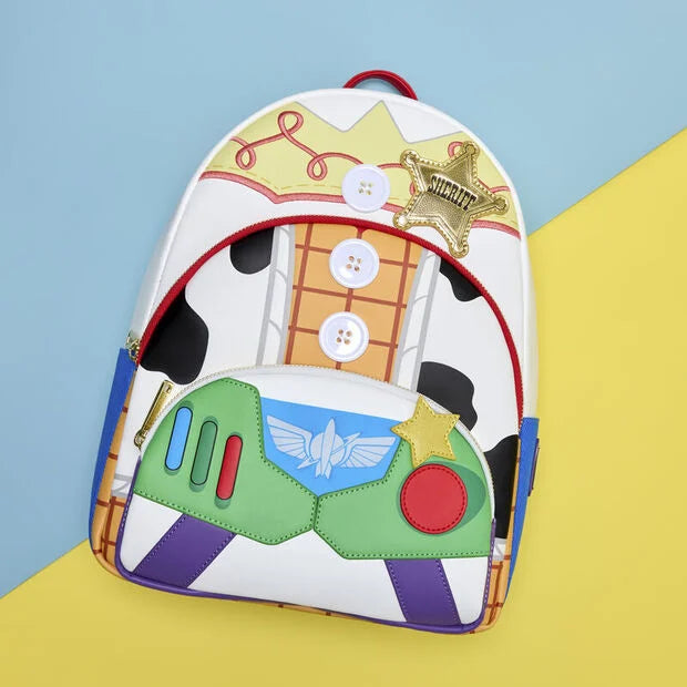 Mochila Jessie, Woody & Buzz Lightyear Toy Story 5 Disney Pixar Loungefly 31cm (imagen 7 de 9)