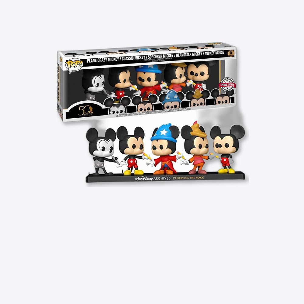 Funko Set 5 figuras POP Disney Archives Mickey Exclusive (imagen 6 de 6)