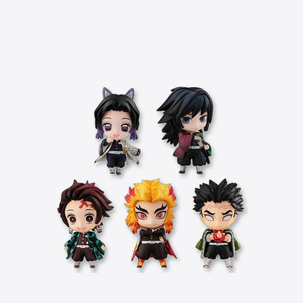 Pack 5 figuras megahouse demon slayer kimetsu no yaiba sailor tanjiro & the hashira set a (imagen 4 de 6)