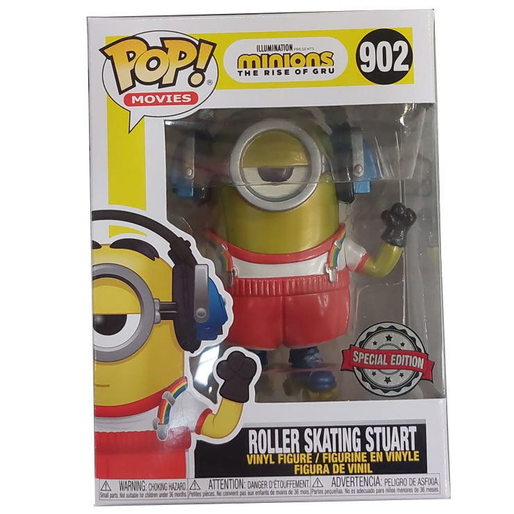 Funko Set figura POP & Tee Minions Roller Skating Stuart Metallic Exclusive (imagen 2 de 4)