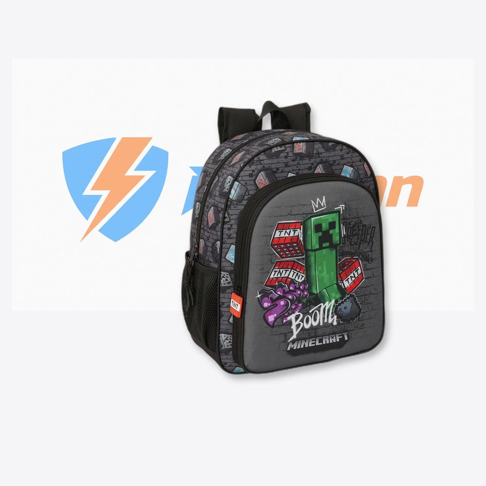 Safta Mochila Graffiti Minecraft 38cm adaptable (imagen 6 de 6)