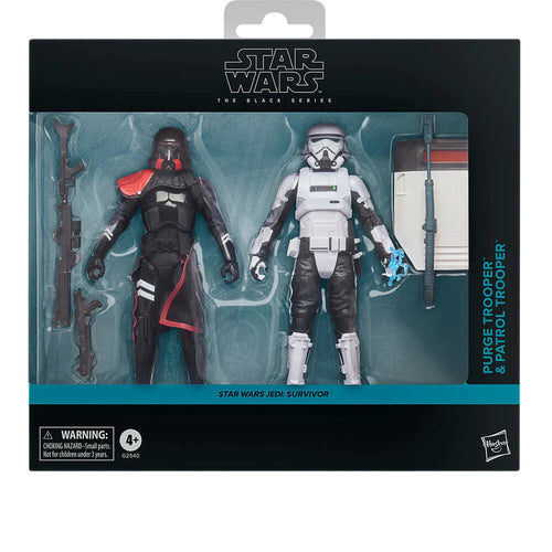Hasbro Blister 2 figuras Purge Trooper & Patrol Trooper Jedi Survivor Star Wars 15cm