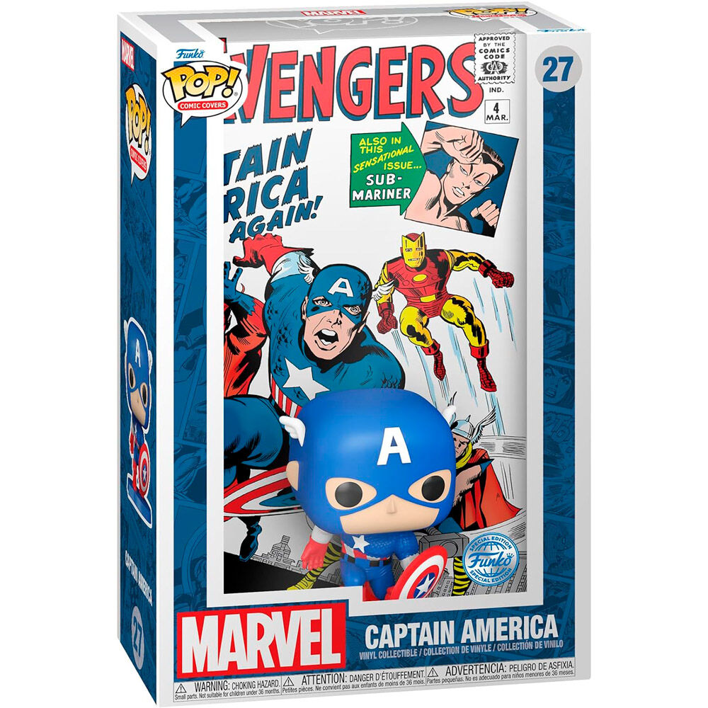 Funko Figura POP Comic Cover Marvel Avengers Capitan America
