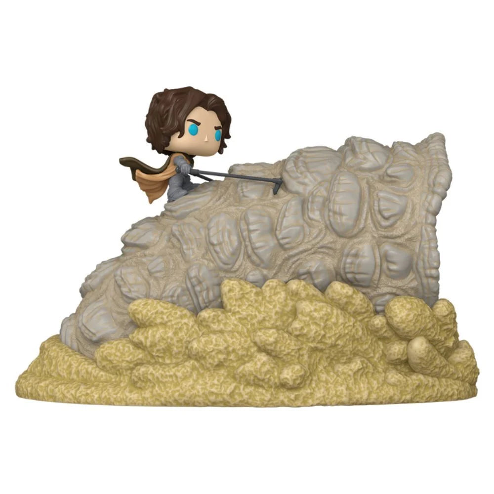 Funko Figura POP Dune Part Three Moment Paul Atreides with Sandworm
