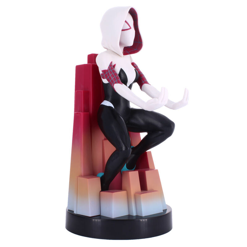 Spider-Gwen Marvel Cable Guy Soporte Figura 20cm Exquisite Gaming