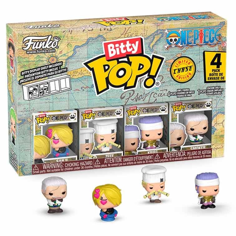 One Piece Blister 4 Bitty POP Sanji y tripulación Funko