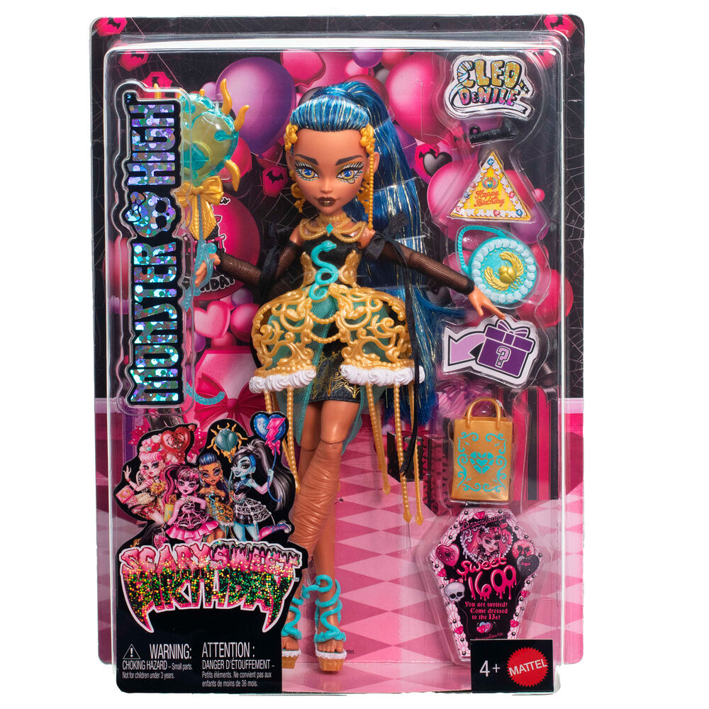 Mattel Muñeca Cleo De Nile Scary Sweet Birthday 1600 Monster High (imagen 6 de 6)