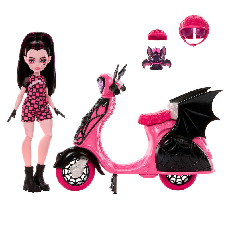 Mattel Muñeca Draculaura + Scooter Monster High (imagen 3 de 7)