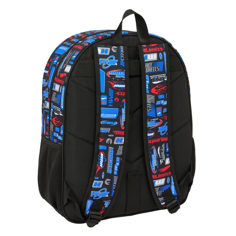 Safta Mochila Hot Wheels 42cm adaptable (imagen 2 de 3)