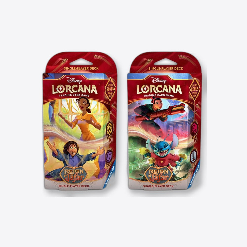 Ravensburger Lorcana tcg -  mazos de inicio disney reinado de jafar 8 unidades inglés (imagen 2 de 6)