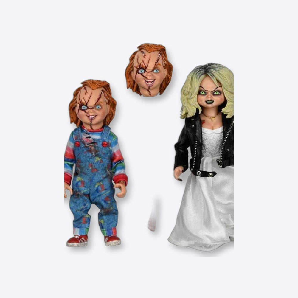 Neca Pack 2 figuras bride of chucky chucky & tiffany 20 cm (imagen 5 de 6)