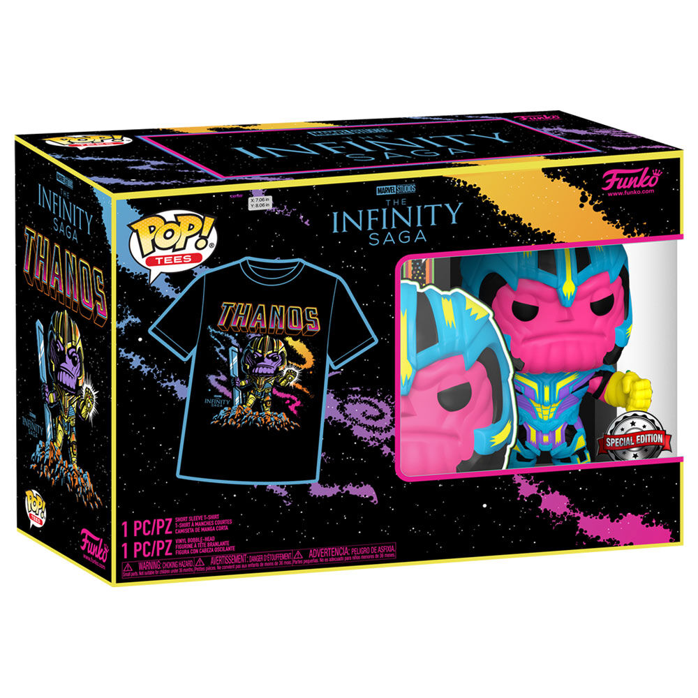 Funko Set figura POP & Tee Marvel Infinity Saga Thanos Exclusive (imagen 4 de 6)