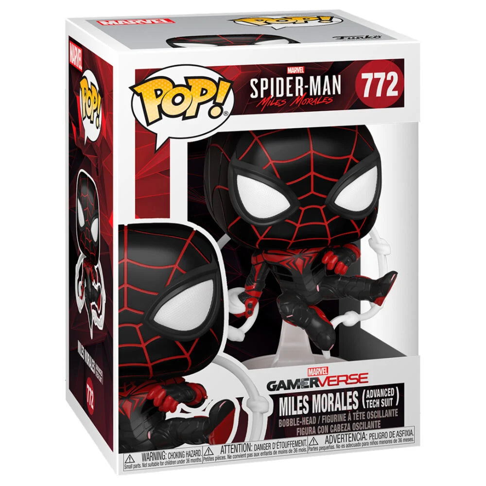 Marvel Miles Morales Figura POP Traje Tecnología Avanzada