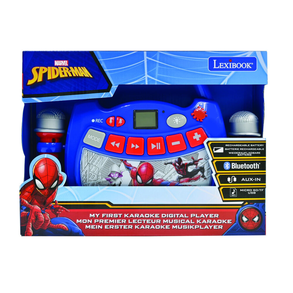 Lexibook Altavoz Karaoke Bluetooth Spiderman Marvel (imagen 4 de 5)