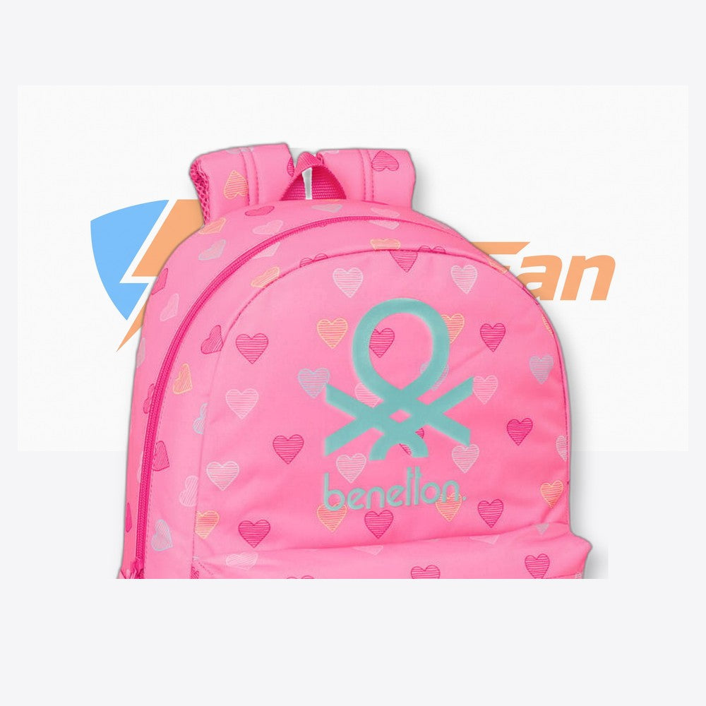 Safta Mochila Heart Benetton 46cm adaptable (imagen 5 de 6)
