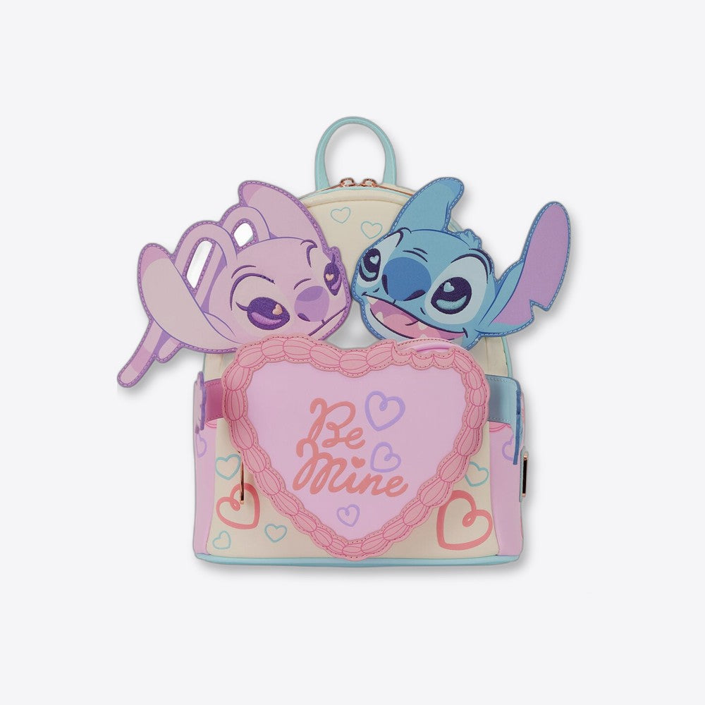 Mochila Be Mine Angel & Stitch Disney Loungefly (imagen 5 de 6)