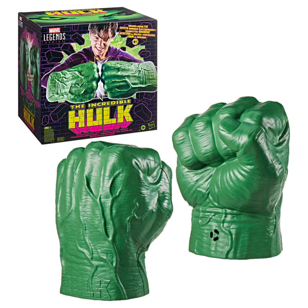 Hasbro Puños Premium El Increible Hulk Marvel Legends Series