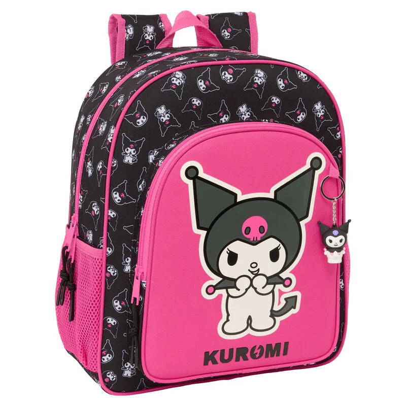Safta Mochila Kuromi Hello Kitty adaptable 38cm