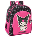Safta Mochila Kuromi Hello Kitty adaptable 38cm