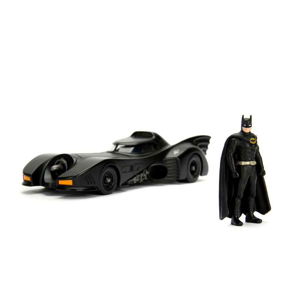 DC Comics Figura Batman + Batmóvil Metal Jada Toys