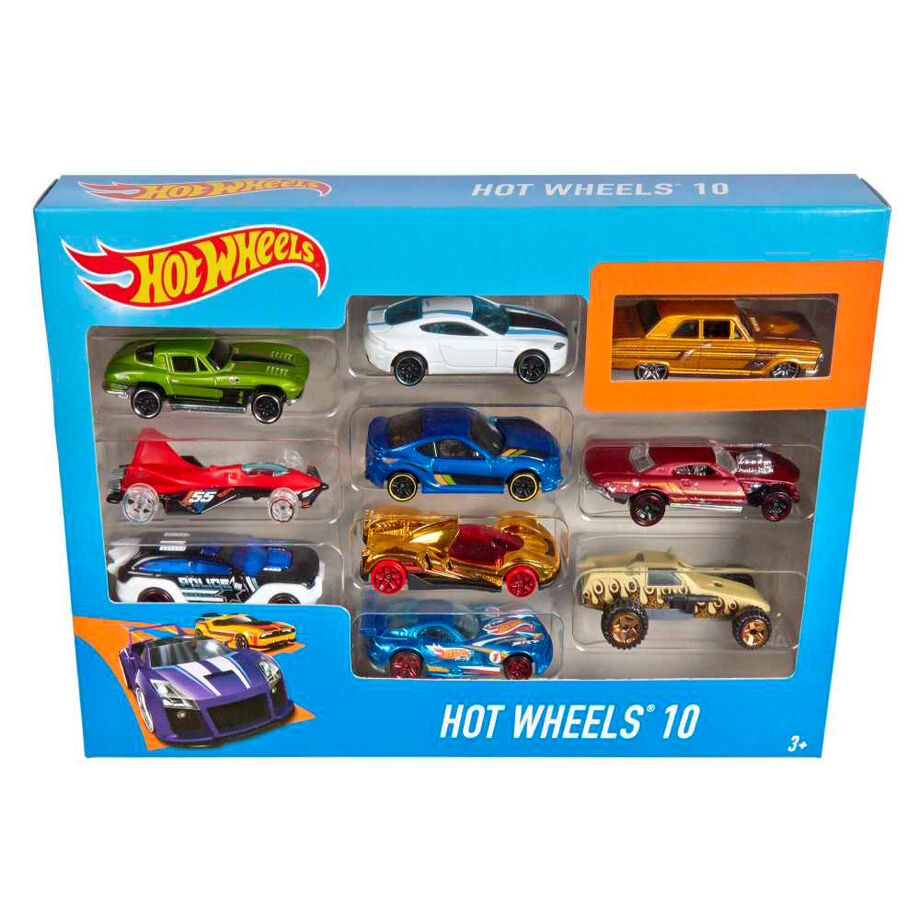 Hot Wheels - Blister 10 Coches Surtidos - Vehículos de Colección