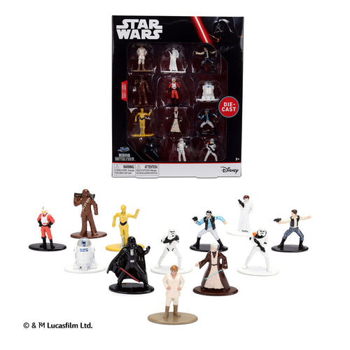 Blister 12 Figuras Metalfigs Star Wars 4cm - Figuras | Jada Toys