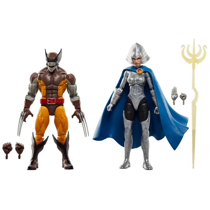 Marvel Legends Series Blister Wolverine y Lilandra Neramani 15cm Hasbro