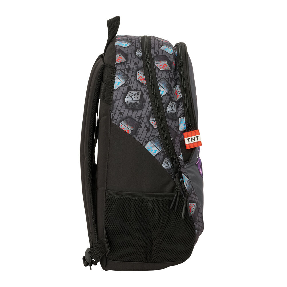 Safta Mochila Graffiti Minecraft 44cm adaptable (imagen 3 de 6)