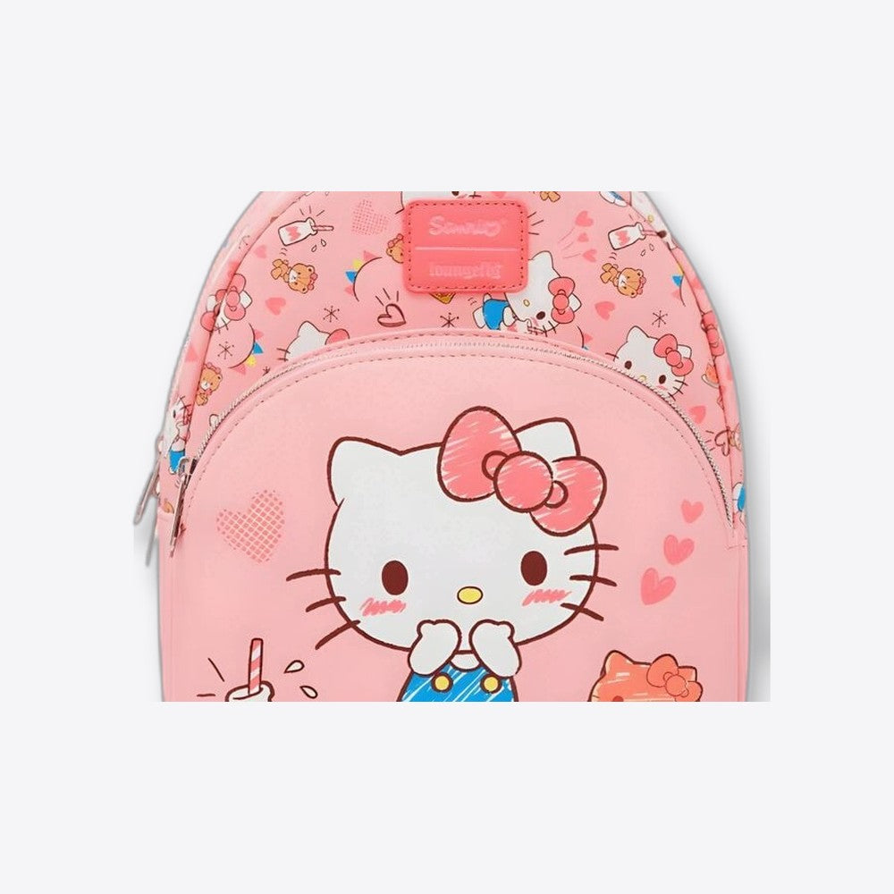 Lf | Lounfefly Mochila Tiny Chum & Treats Hello Kitty Loungefly 26cm (imagen 5 de 6)