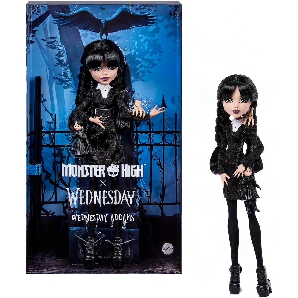 Mattel Muñeca Miercoles Wednesday Monster High (imagen 2 de 6)