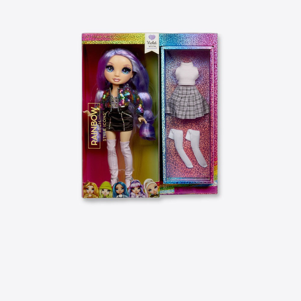 Mga Muñeca Violet Style Icons Fashion Dolls Rainbow High (imagen 6 de 6)