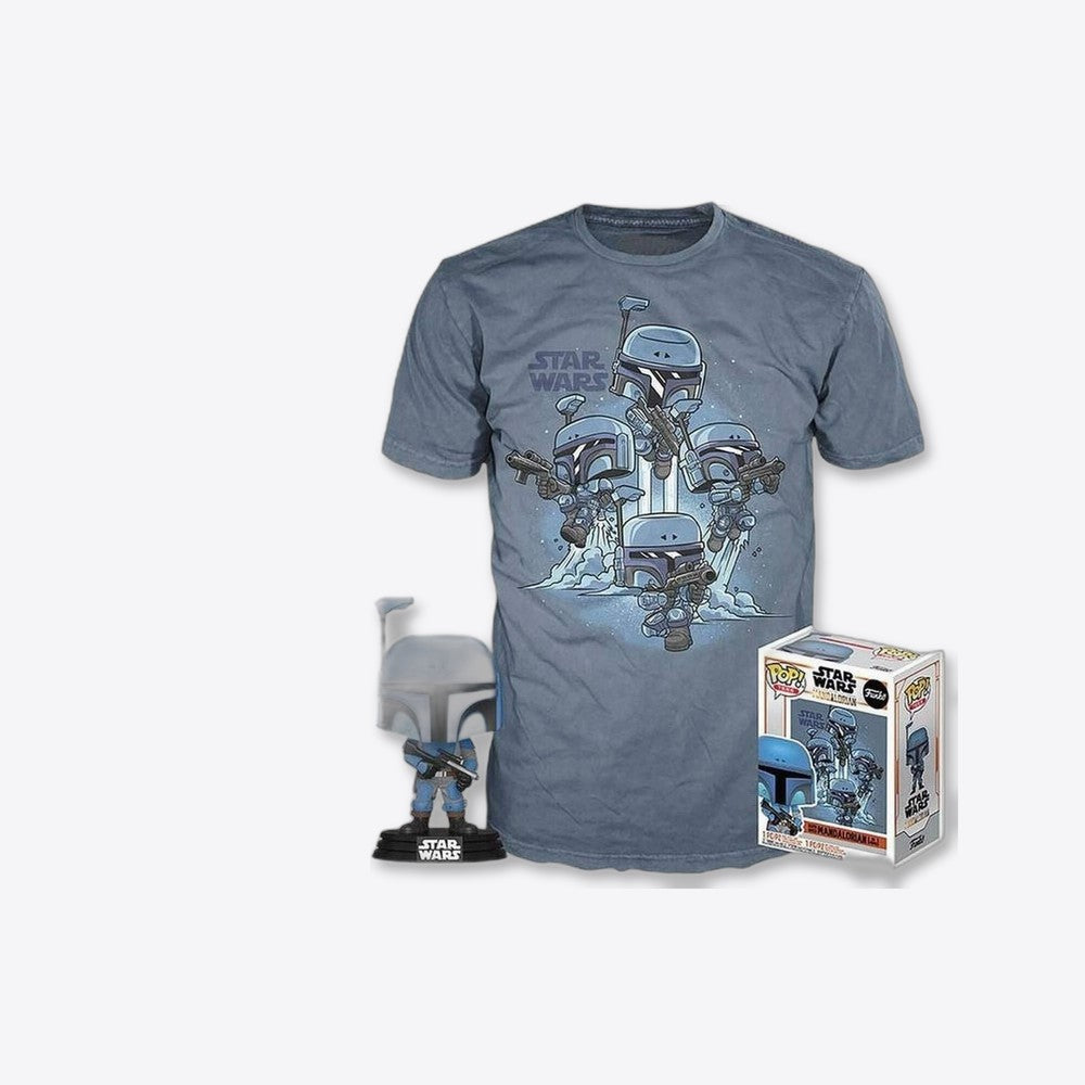 Funko Set figura POP & Tee Star Wars Mandalorian L (imagen 4 de 6)