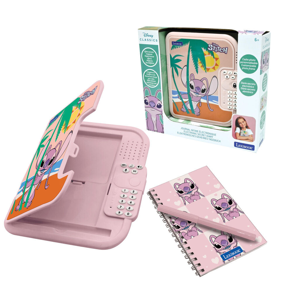 Lexibook Diario Electronico Angel Stitch Disney (imagen 2 de 6)