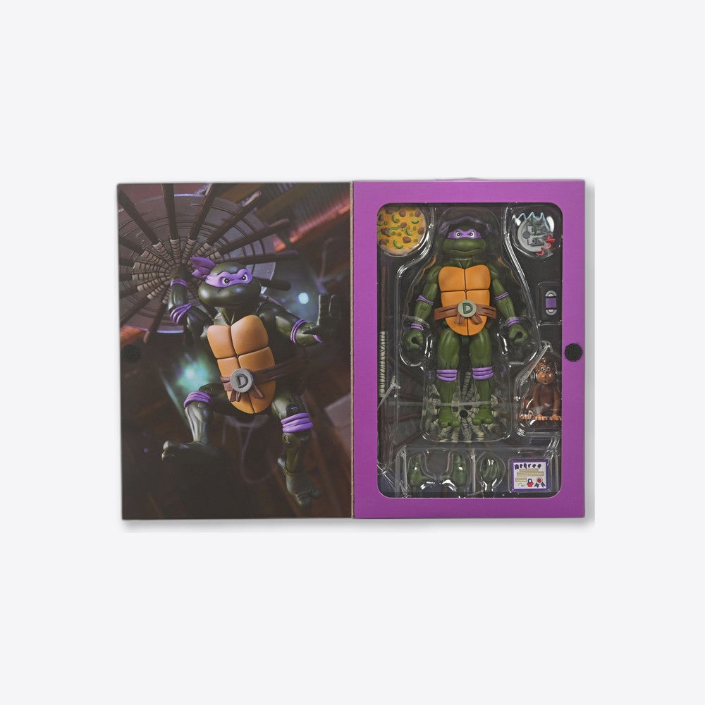 Figura neca teenage mutant ninja turtles cartoon ultimate donatello vhs scale action 18cm (imagen 2 de 6)