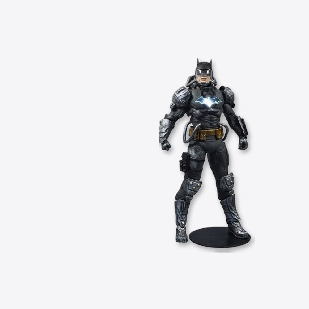 Figura mcfarlane toys dc multiverse batman hazmat suit gold etiqueta luz logo batman (imagen 4 de 6)