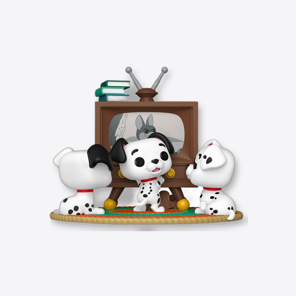 Funko Figura POP Moment Disney 101 Dalmatas Rolly Patch & Lucky with TV (imagen 3 de 6)