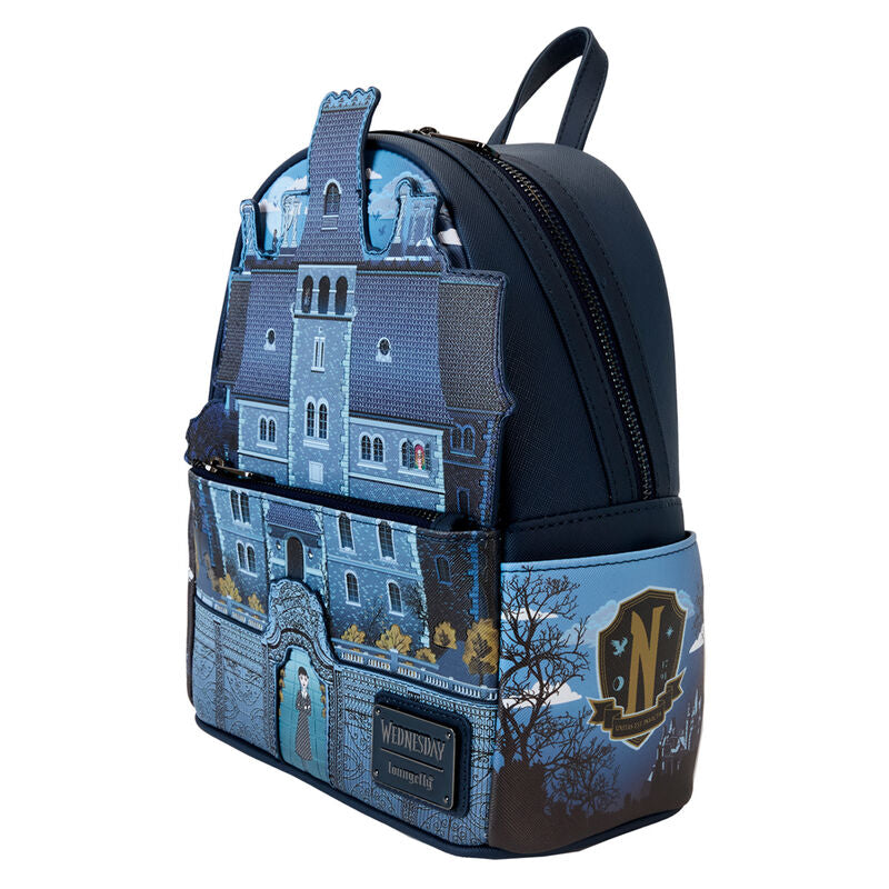 Mochila Nevermore Academy Miercoles Loungefly (imagen 2 de 7)