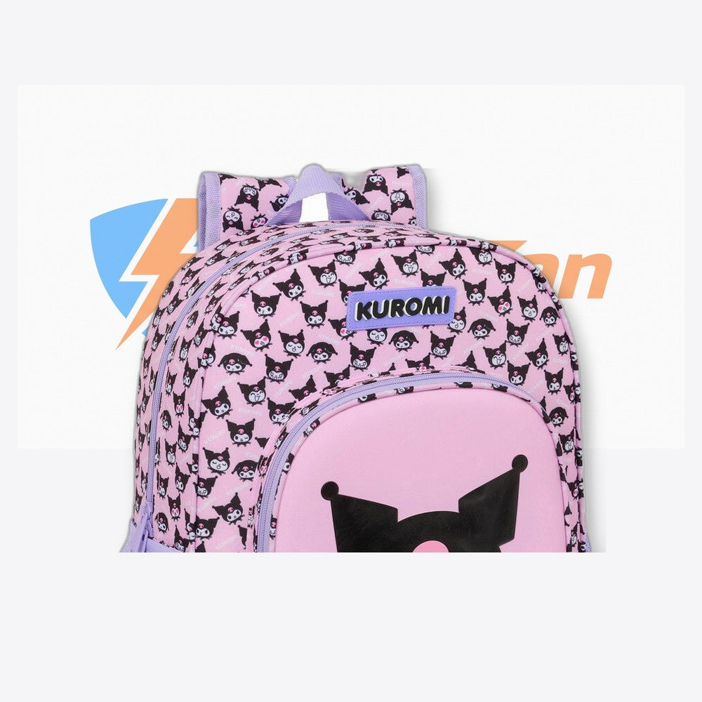 Safta Mochila Kuromi Hello Kitty 38cm adaptable (imagen 5 de 6)