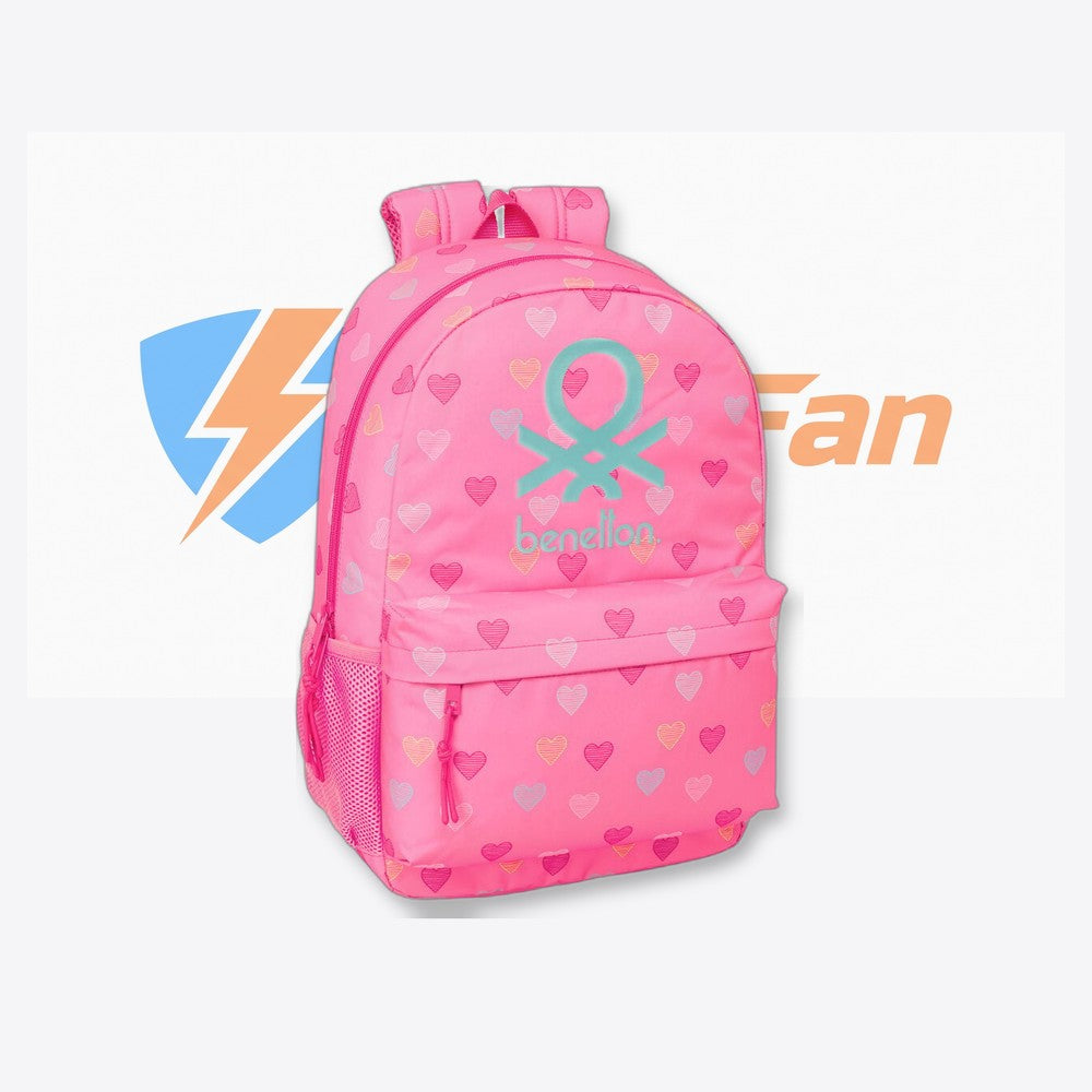 Safta Mochila Heart Benetton 46cm adaptable (imagen 4 de 6)