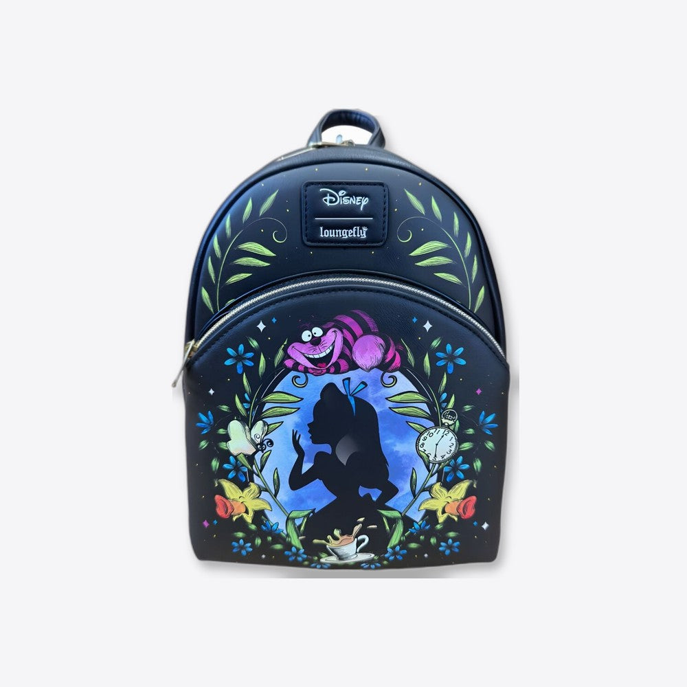 Lf | Loungefly Mochila Disney Alice In Wonderland Floral Glow Collection Loungefly 26cm (imagen 2 de 6)