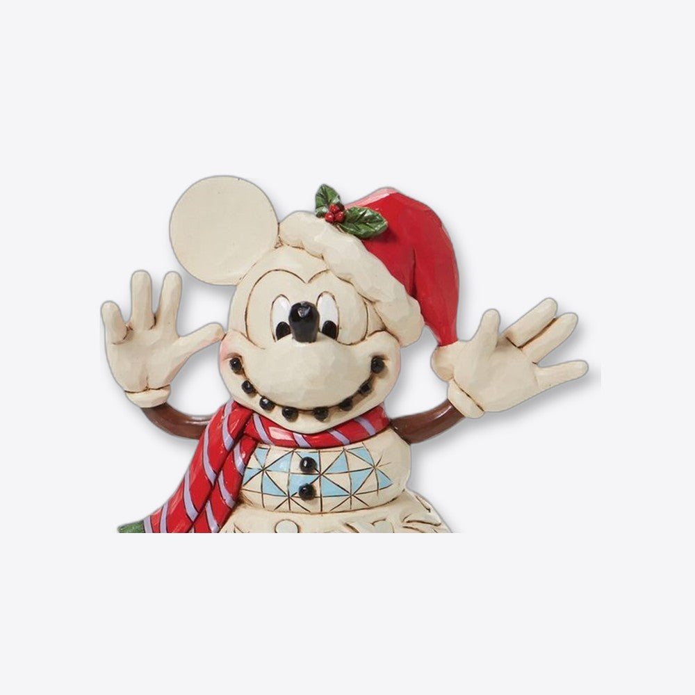 Figura enesco disney muñeco de nieve mickey navideño (imagen 3 de 6)