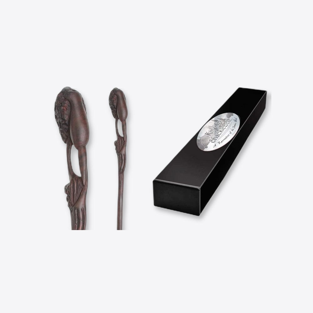 Replica the noble collection harry potter kingsley shaklebolt varita con caja y placa de identificacion (imagen 3 de 6)