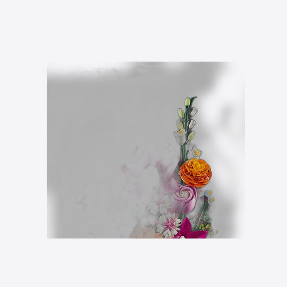 Lego ramo de flores fantasía en rosa (imagen 3 de 6)