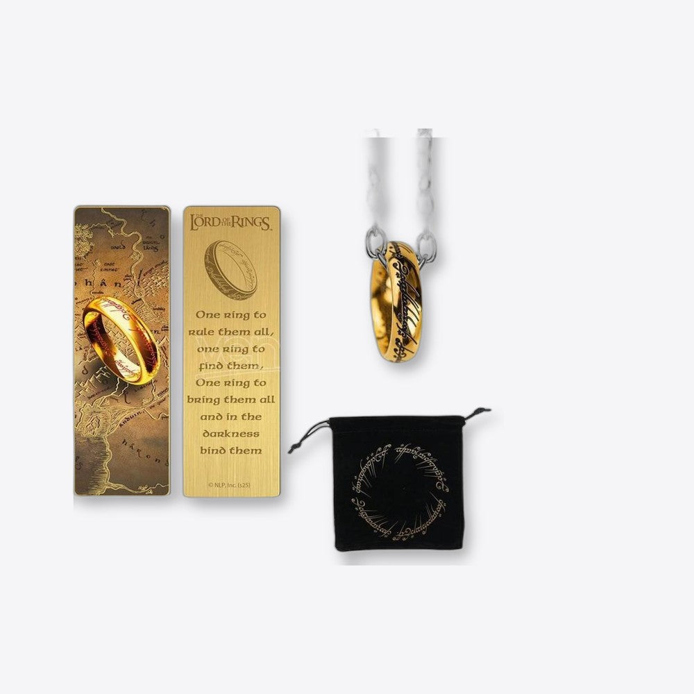 Pack regalo cinereplicas el señor de los anillos marcapaginas metal y anillo único (imagen 6 de 6)